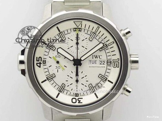 MIROTIME 0819 FastDry Portugieser Chronograph IW371615 ZF Best Edition Green Dial on SS Bracelet A7750 (Slim Movement) 7038